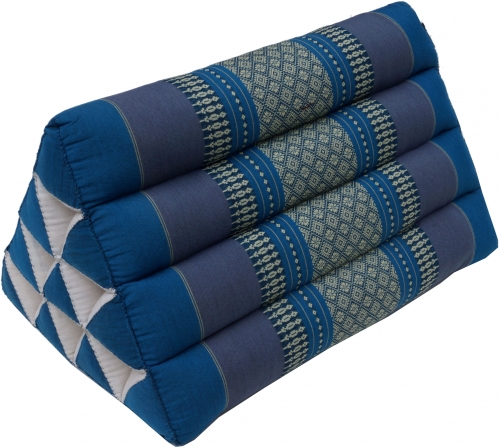 Triangle Thai cushion, Triangle cushion, Kapok - turquoise - 30x30x50 cm 