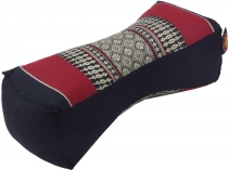 Neck cushion, neck support Thai cushion Kapok - black/red/grey